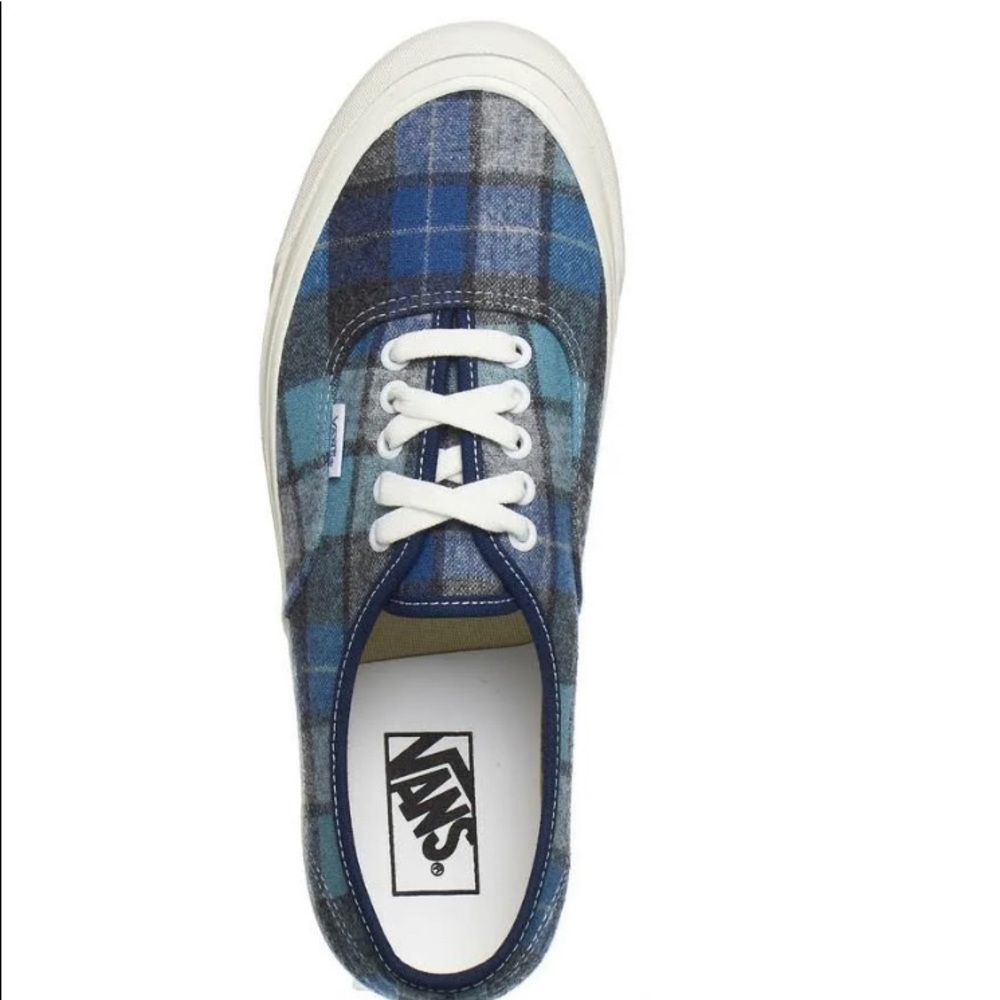 VANS ANAHEIM FACTORY AUTHENTIC 44 DX PENDLETON PLAID IN BLUE - Picture 3 of 4